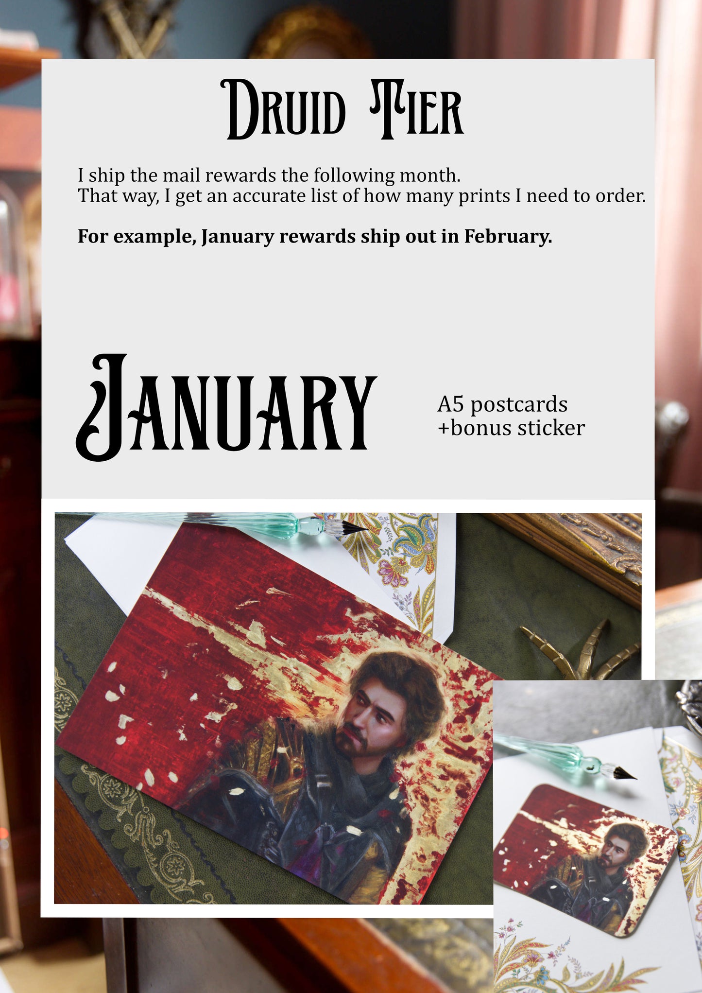 Luxury Postcard Print A5 -✨Druid's✨ Print Club