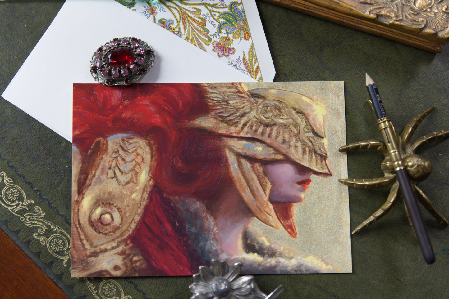 Red Flower - Luxury Postcard Print A5