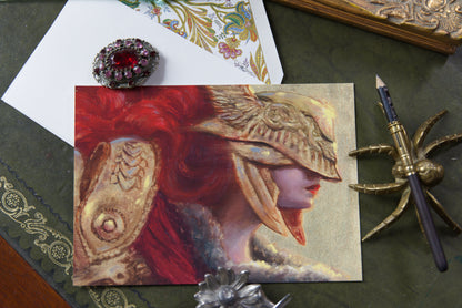 Red Flower - Luxury Postcard Print A5