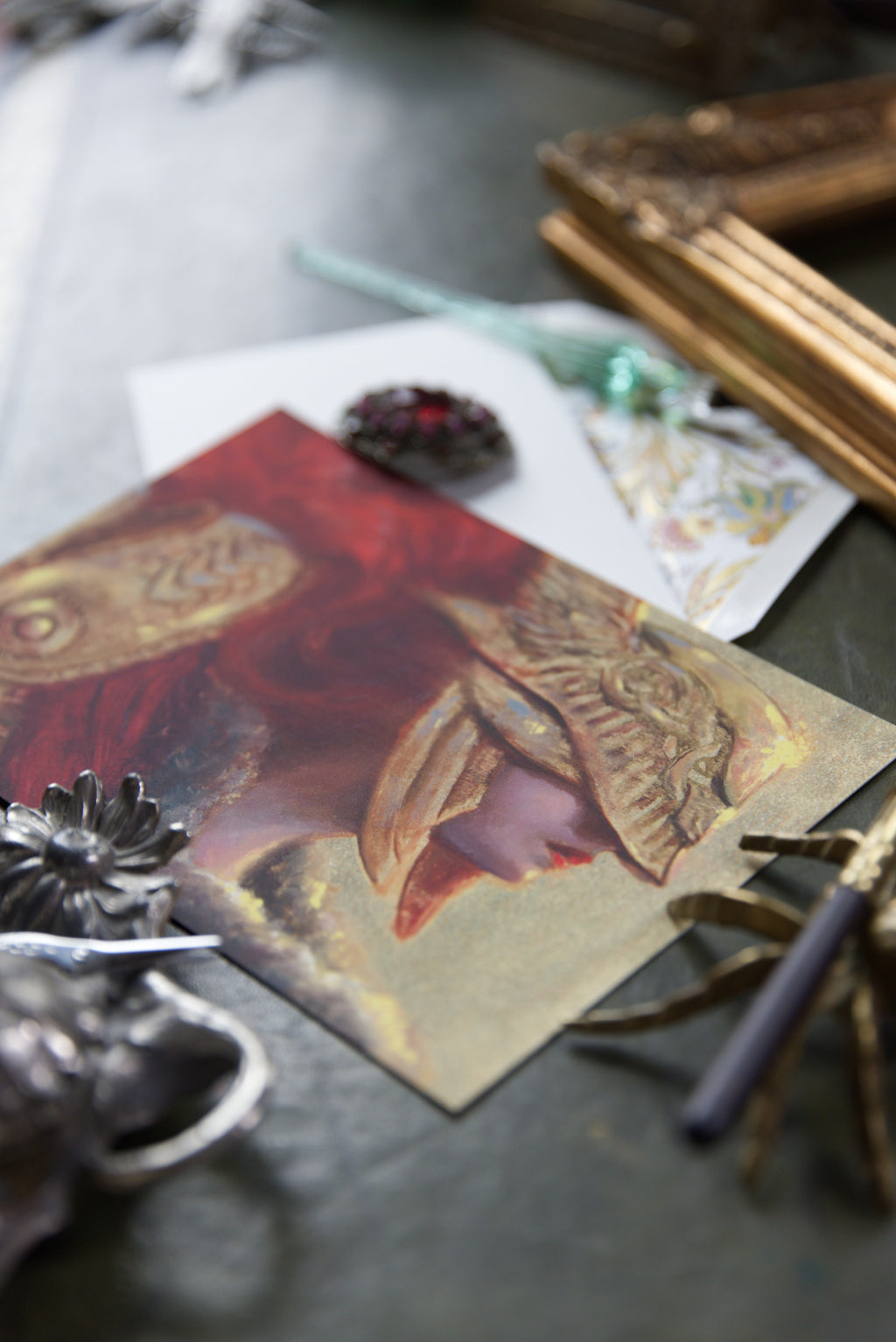 Red Flower - Luxury Postcard Print A5