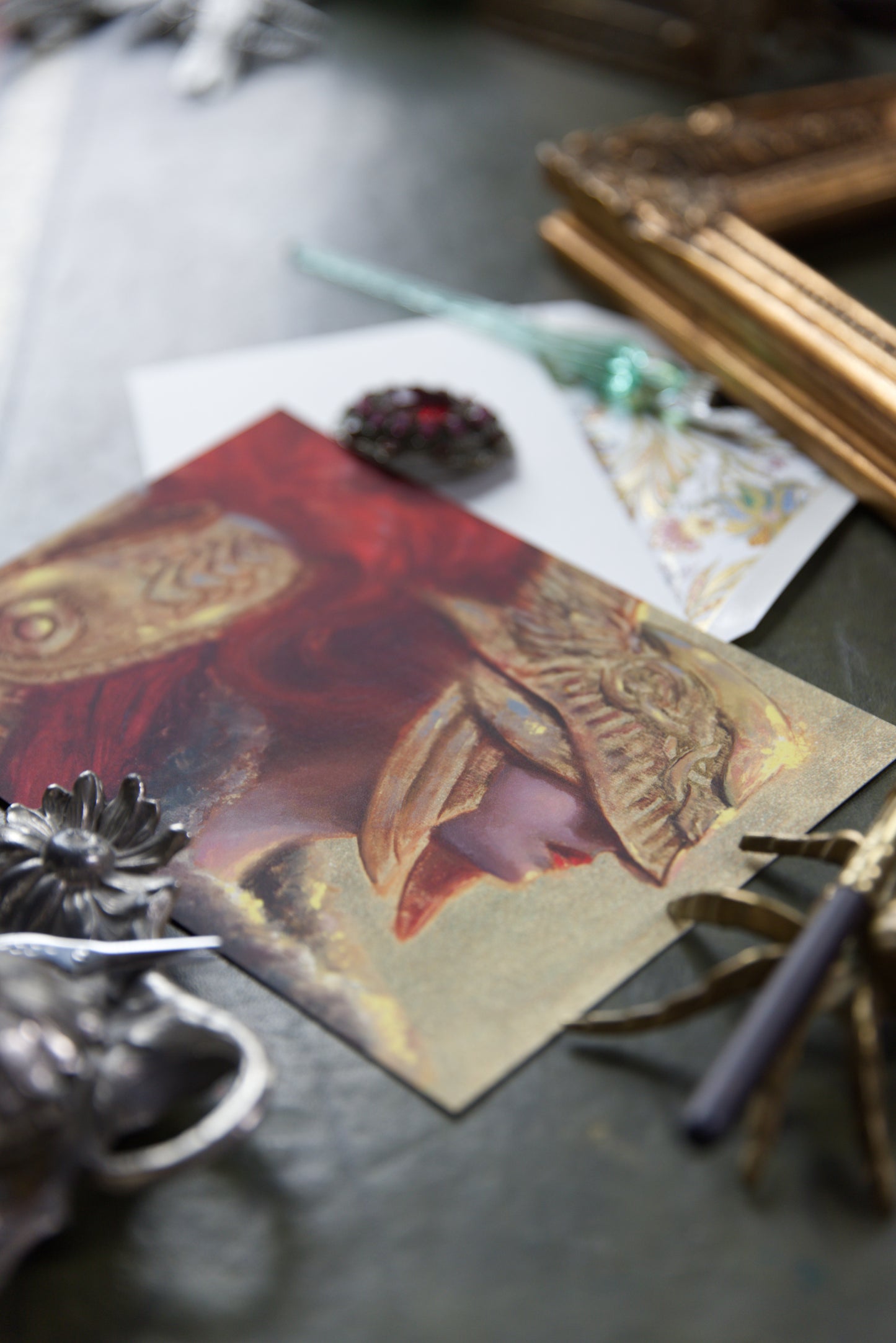 Red Flower - Luxury Postcard Print A5