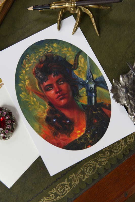 The Barbarian - Luxury Postcard Print A5