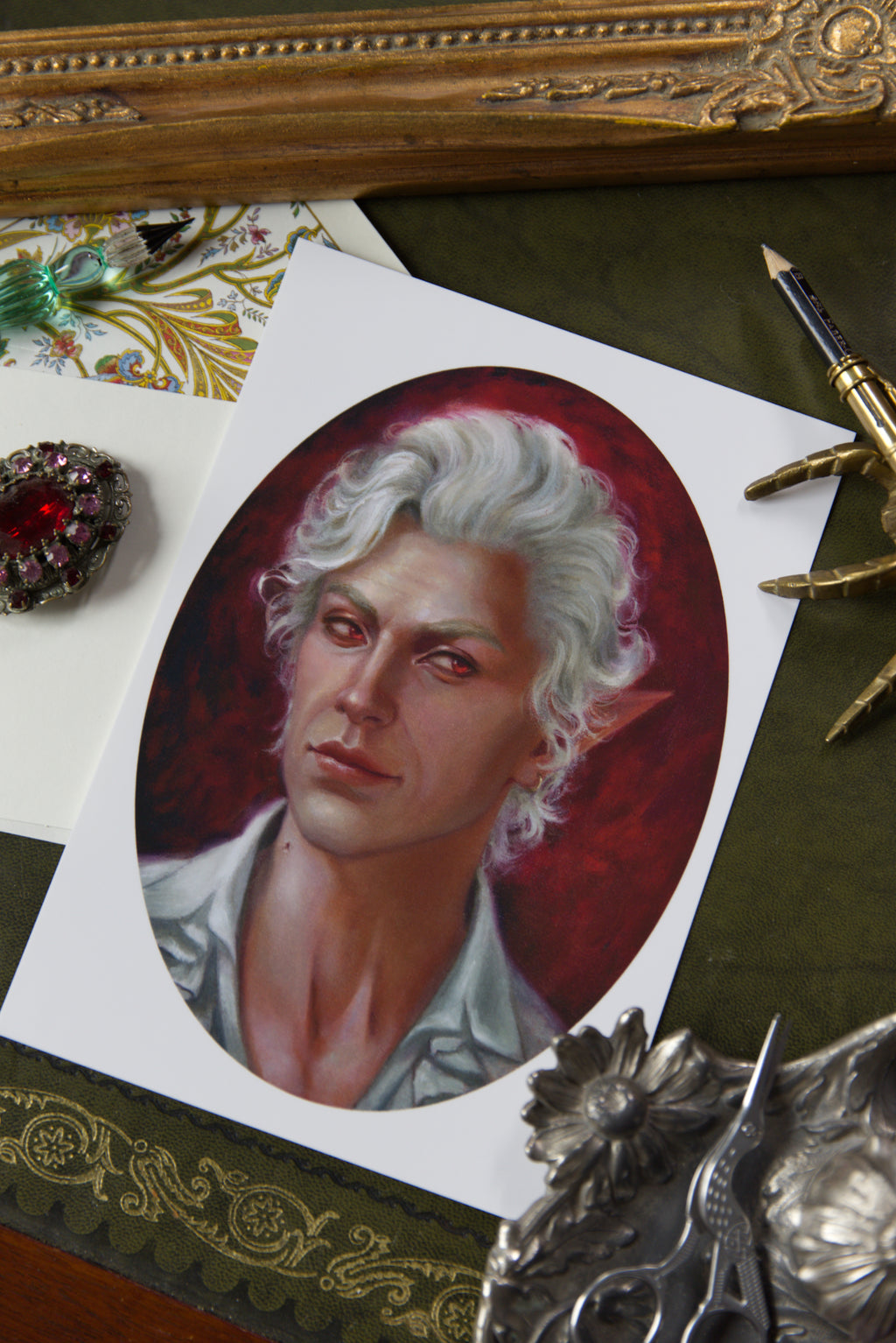 The Pale Elf - Luxury Postcard Print A5