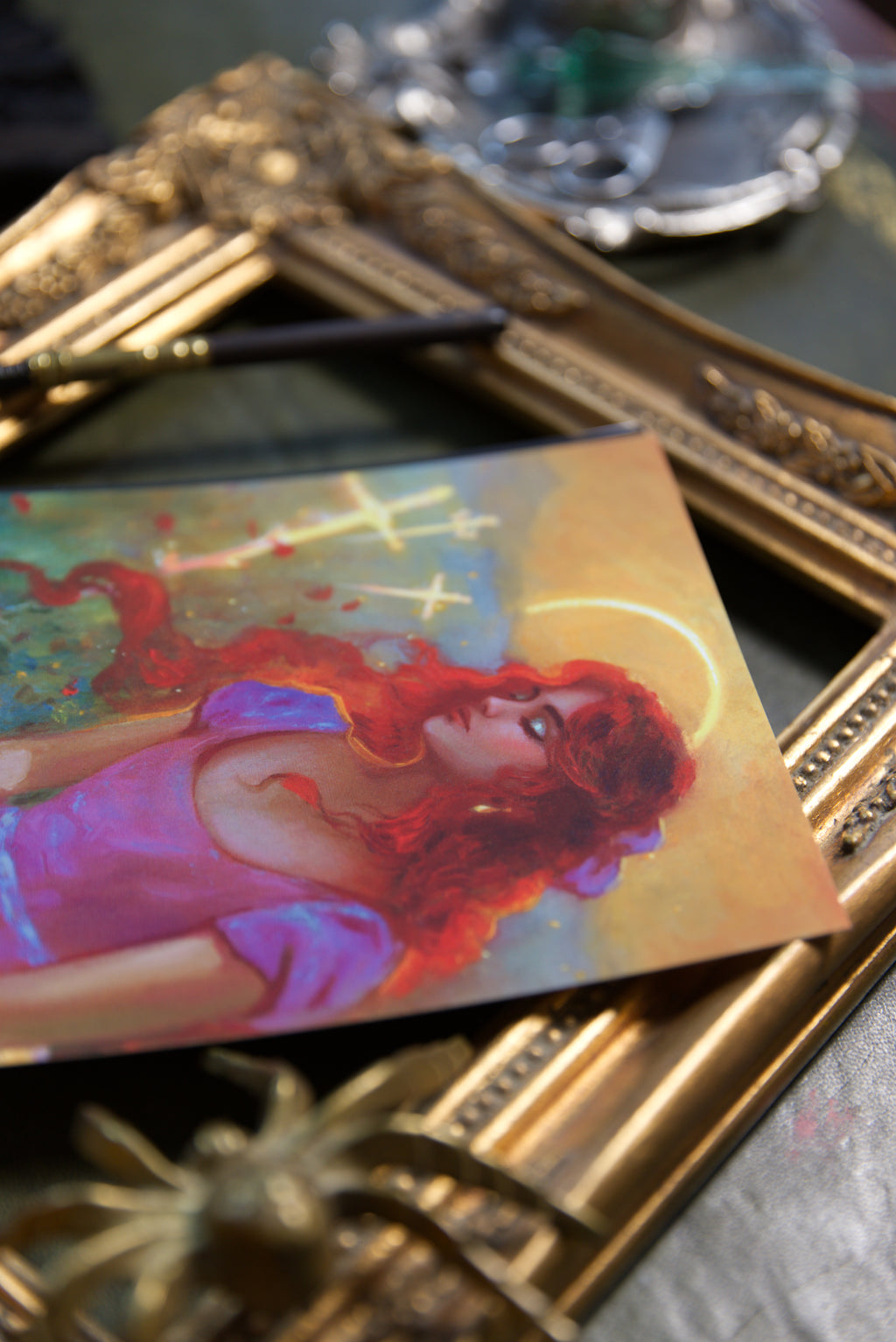 IV of Swords - Luxury Postcard Print A5