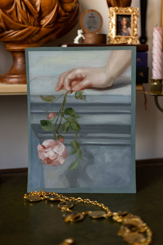 Rose Study Oil Painting