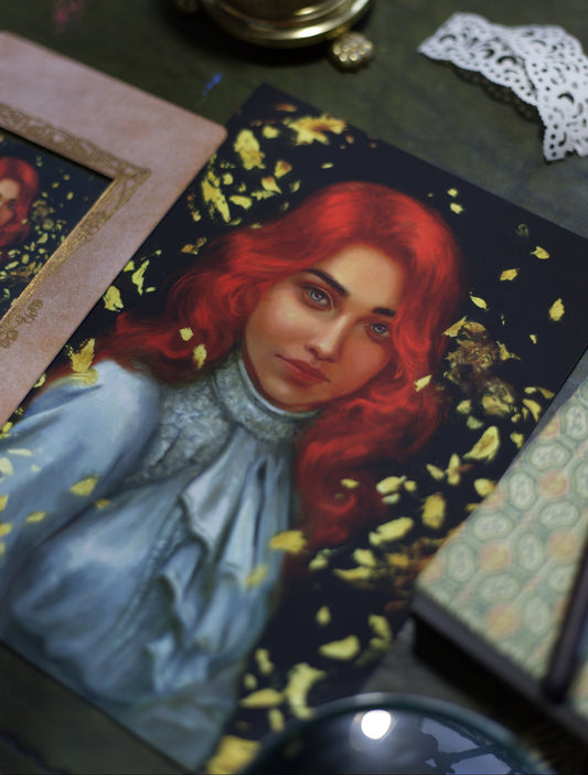 Burning Canvas - Luxury Postcard Print A5