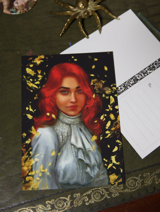 Burning Canvas - Luxury Postcard Print A5