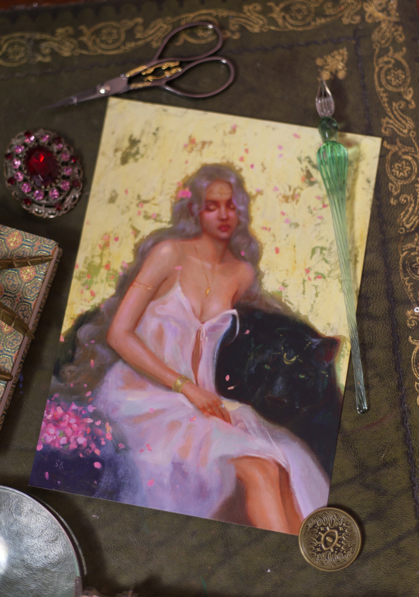 VIII. Strength - Luxury Postcard Print A5
