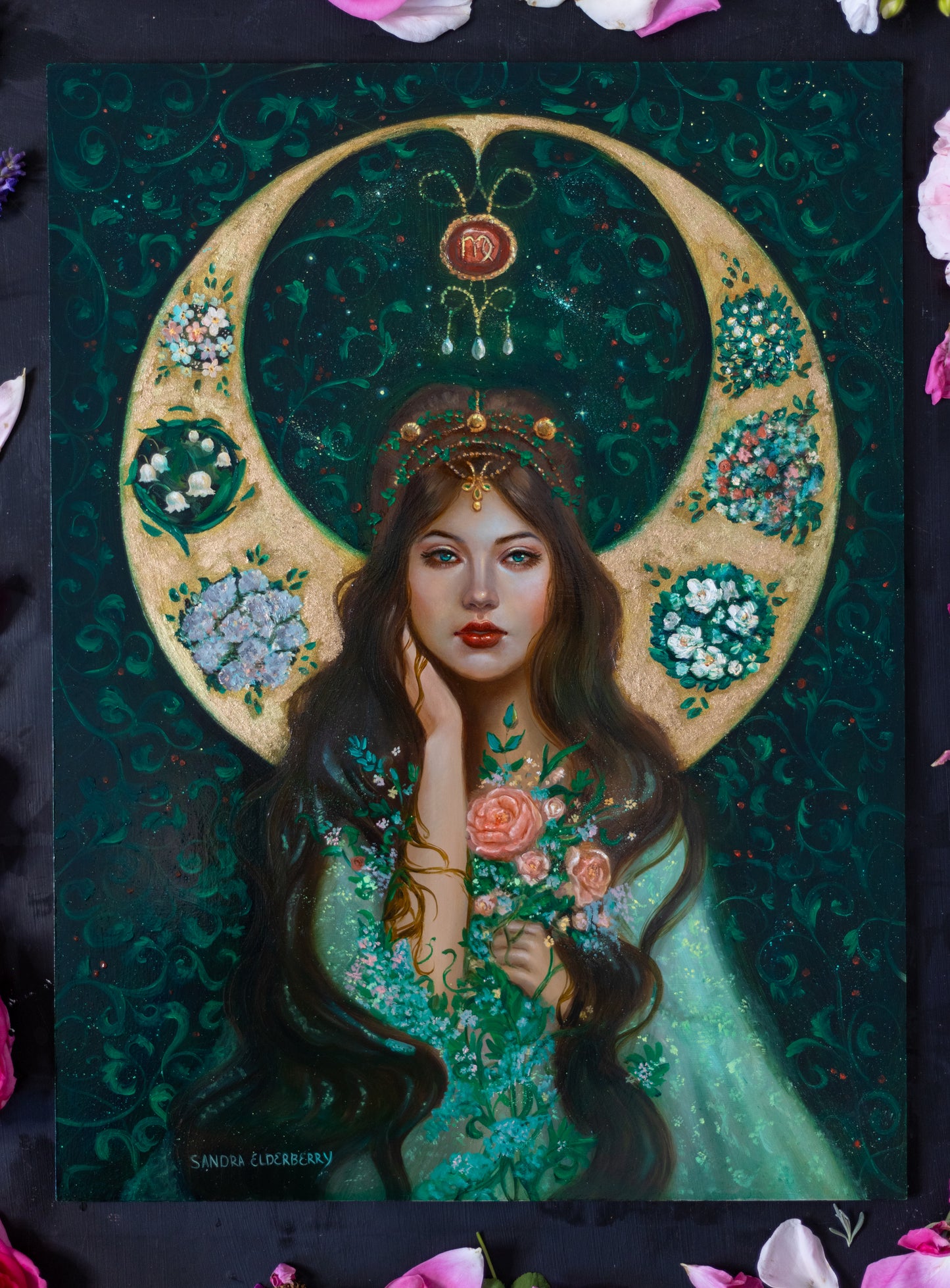 Virgo Oil Painting