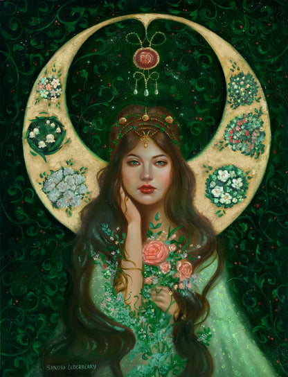 Virgo Oil Painting